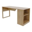 Ver imagem 5 de Mesa para Escritório com Armário 160cm Multimóveis Cr25264 - Amêndoa