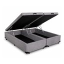 Ver imagem 2 de Cama Box Baú Queen 158 - Suede Cinza