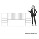 Ver imagem 4 de Painel de Cabeceira Extensível Sampa com Mesa Cabeceira Integrado ? Cinamomo