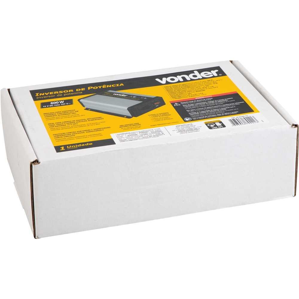 Inversor de Potencia 600w 12v para 127v Vonder - 9