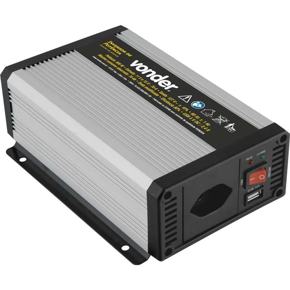 Inversor de Potencia 600w 12v para 127v Vonder - 10