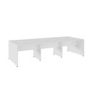 Ver imagem 2 de Conjunto Estação de Trabalho 6 Lugares 300x120cm Branco Yescasa