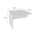 Ver imagem 4 de Conjunto Estação de Trabalho 6 Lugares 300x120cm Branco Yescasa