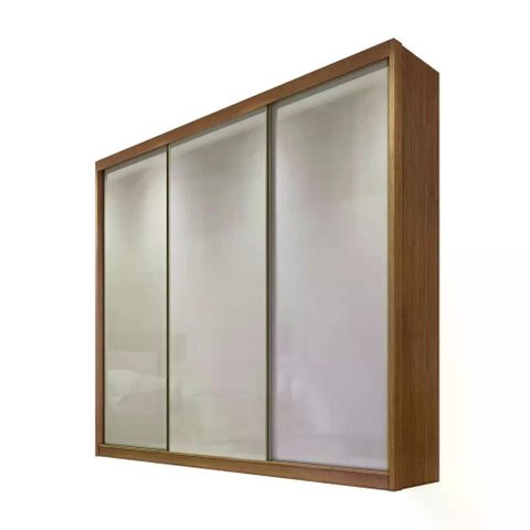 Guarda Roupa Sollo 3 Portas 6 Gavetas Cor:cumaru Fendi