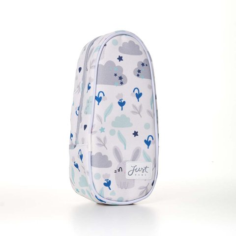 Porta Mamadeira Térmico Bunny Cinza Just Baby Frasqueira Térmica