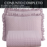 Cama Posta Queen Ellie 300 Fio Colcha Luxo 100% Algodao Bordado:rosa - 6