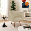 Ver imagem 1 de Poltrona Decorativa Jade Design Moderno Sala de Estar Quarto Escritório Confortável Luxo Pés Palito