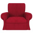 Ver imagem 3 de Poltrona Natalina Papai Noel Santa Claus Suede Vermelho