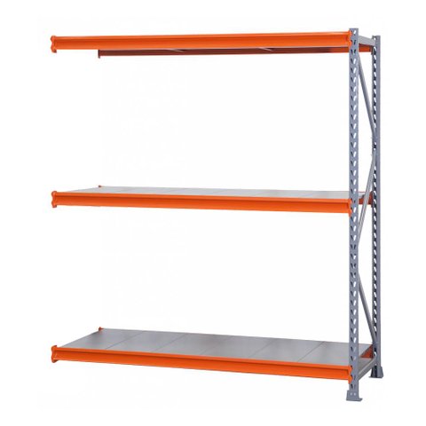 Mini Porta Pallet Continuação 180x80x200cm Estante para Armazenagem 500kg Plano Sa Gôndolas