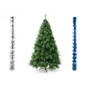 Ver imagem 1 de Arvore de Natal Pinheiro 1,2 Metros 90 Galhos com Enfeites