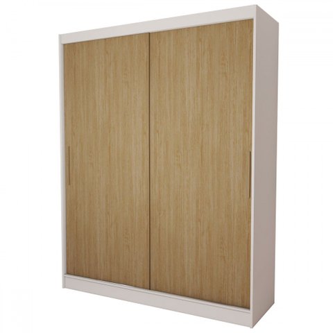 Guarda-roupa Infantil Swift Slim 2 Portas 2 Gavetas Branco/cinamomo - Panorama Móveis