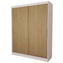 Ver imagem 1 de Guarda-roupa Infantil Swift Slim 2 Portas 2 Gavetas Branco/cinamomo - Panorama Móveis