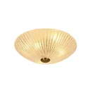 Ver imagem 1 de Plafon de Sobrepor 50cm com 6 Lâmpadas G9 em Metal Bronze e Vidro Transparente