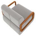 Ver imagem 7 de Poltrona Decorativa Orgânica para Sala Kit 2 Belarus K04 Veludo Cinza - Mpozenato