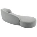 Ver imagem 6 de Divã Recamier Orgânico França 250cm Lado Esquerdo Bouclé