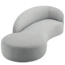 Ver imagem 7 de Divã Recamier Orgânico França 250cm Lado Esquerdo Bouclé