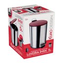 Ver imagem 4 de Lixeira Inox Escovado 5 L com Tampa Vermelha Euro Limpeza Ca