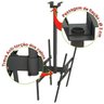 SUPORTE TETO 2TV 10" a 65" VESA 600X400 360° 75 cm PRETO - 5