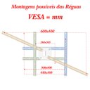 Ver imagem 7 de SUPORTE TETO 2TV 10" a 65" VESA 600X400 360° 75 cm PRETO