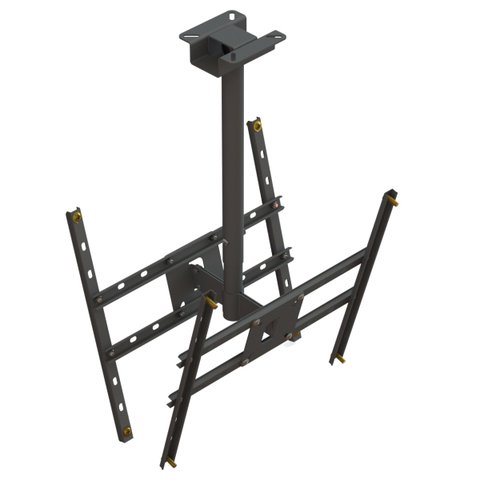 SUPORTE TETO 2TV 10" a 65" VESA 600X400 360° 75 cm PRETO