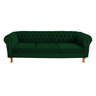 Sofá Chesterfield Capitonê Duque 1.8M Clássico Sala Recepção Barbearia:SUEDE VERDE MUSGO - 2