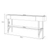 Estante Home Theater Nobre e Aparador Vivant Off White Castanho – Hb Móveis - 4
