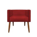 Ver imagem 3 de Banco Decorativo Nina Suede Vermelho - Dominic Decor