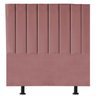 Cabeceira Cama Box Solteiro Queem Estofada Carla 100cm Suede:rosê - 1