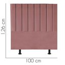 Ver imagem 3 de Cabeceira Cama Box Solteiro Queem Estofada Carla 100cm Suede:rosê