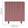 Cabeceira Cama Box Solteiro Queem Estofada Carla 100cm Suede:rosê - 3