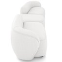 Ver imagem 6 de Sofá 3 Lugares para Sala Living Orgânico com Puff 302cm Luft P08 Bouclê Branco - Lyam Decor