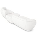 Ver imagem 7 de Sofá 3 Lugares para Sala Living Orgânico com Puff 302cm Luft P08 Bouclê Branco - Lyam Decor