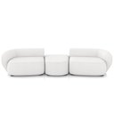 Ver imagem 3 de Sofá 3 Lugares para Sala Living Orgânico com Puff 302cm Luft P08 Bouclê Branco - Lyam Decor