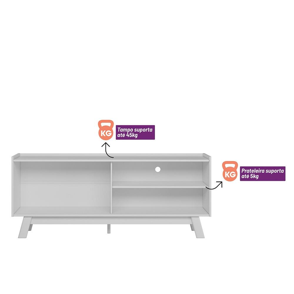 Rack Aurum Nature/off White Linea Brasil - 9