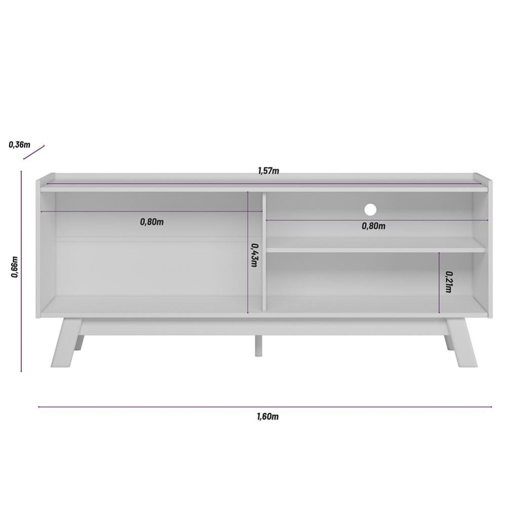 Rack Aurum Nature/off White Linea Brasil - 10