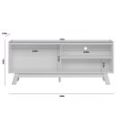 Ver imagem 2 de Rack Aurum Nature/off White Linea Brasil