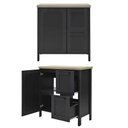 Ver imagem 5 de Aparador Buffet Ditália 1 Porta 2 Gavetas com Tampo Bn-01 Preto