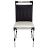 Cadeira de Cozinha Veneza em Alumínio e Fibra Sintética Preto-branco - 6