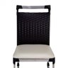 Cadeira de Cozinha Veneza em Alumínio e Fibra Sintética Preto-branco - 2