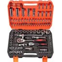 Ver imagem 2 de Jogo Soquete P Mecânico Aço Crv 108 Pc Catraca Reversível