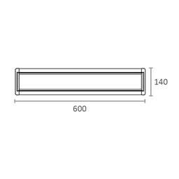 Luminária Led Taschibra Tl Slim 15 de Sobrepor 40w Bivolt 4000k Luz Neutra - 6
