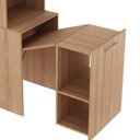 Ver imagem 7 de Armario Escrivaninha Multiuso Retratil 5 Nicho Me4171 Amendoa Tecno Mobili