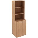 Ver imagem 6 de Armario Escrivaninha Multiuso Retratil 5 Nicho Me4171 Amendoa Tecno Mobili