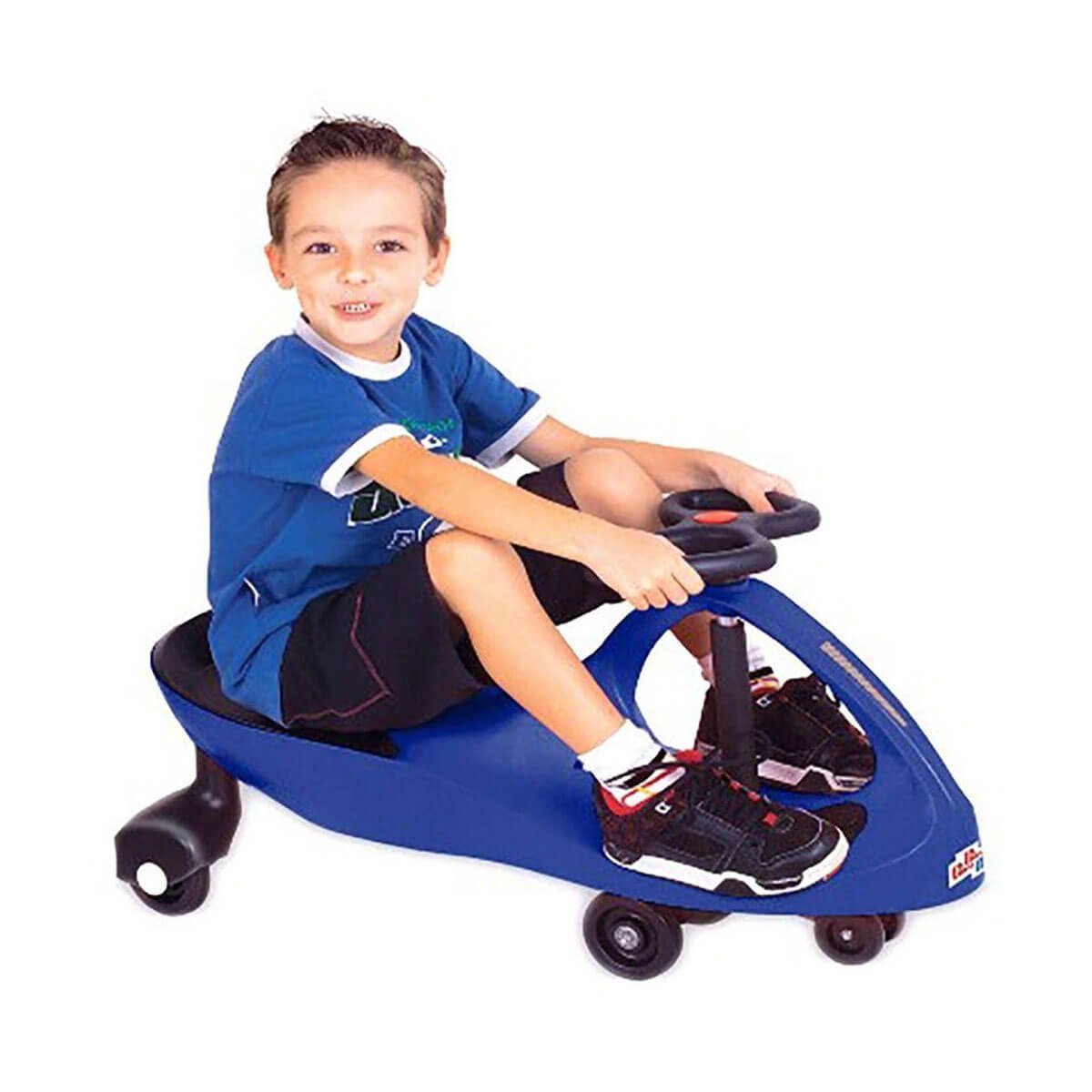 Carrinho Gira Gira Car Rolimã Manual Fênix Brinquedo Criança Suporta até 100kg Azul - 2