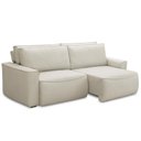 Ver imagem 5 de Sofá 3 Lugares Retrátil Reclinável para Sala de Estar 250cm Odilon F04 Linho Creme - Lyam Decor