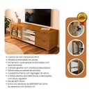Ver imagem 3 de Rack Murano Tv 75 Cinamomo/off White