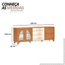 Ver imagem 2 de Rack Murano Tv 75 Cinamomo/off White