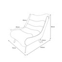 Ver imagem 4 de Poltrona Decorativa Nathy para Sala Quarto com Pés em Aço Preto Boucle Terracota Bz Decor