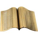 Ver imagem 1 de Escultura Decorativa Enfeite Casa Livro Aberto Home&co Aço Inox 30x36x36cm Dourado