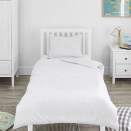 Capa Duvet Percal para Edredom Solteiro 180x240cm c/ zíper - Branco + Fronha FASTLAR Capa Duvet Solt - 3